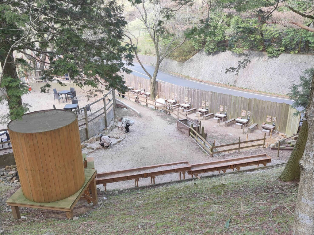 六甲山牧場の宝石探しゴールドラッシュパークの全体像