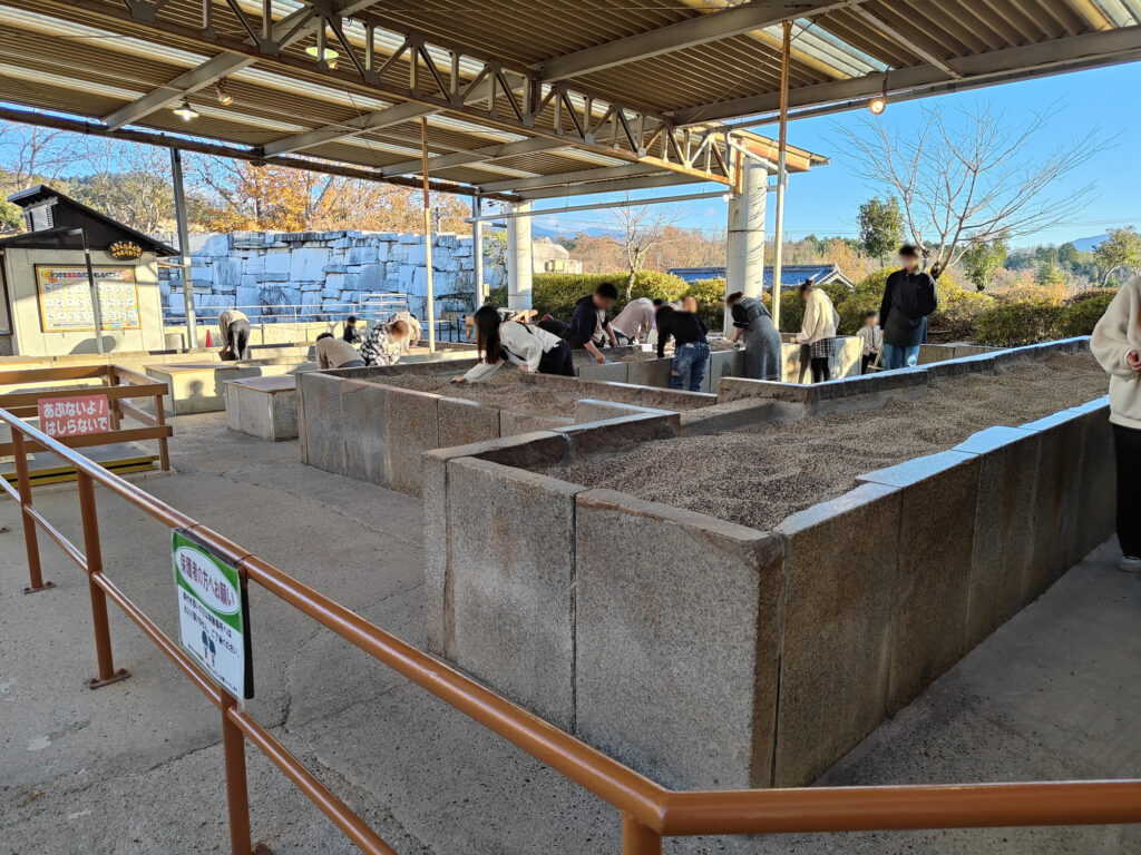 博石館の宝石探し体験